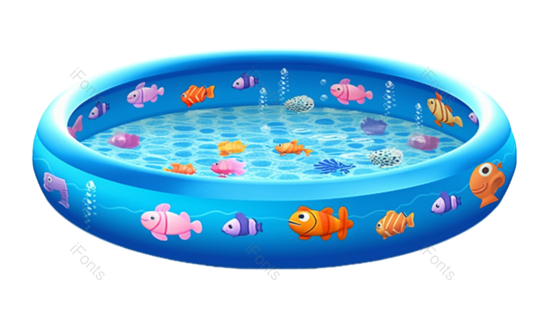 夏天图片,蓝色元素,童趣PNG,矢量图免抠素材